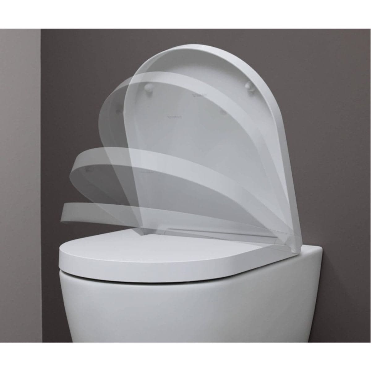 Duravit Front Toilet Seat with Soft Close - White thumbnail 9