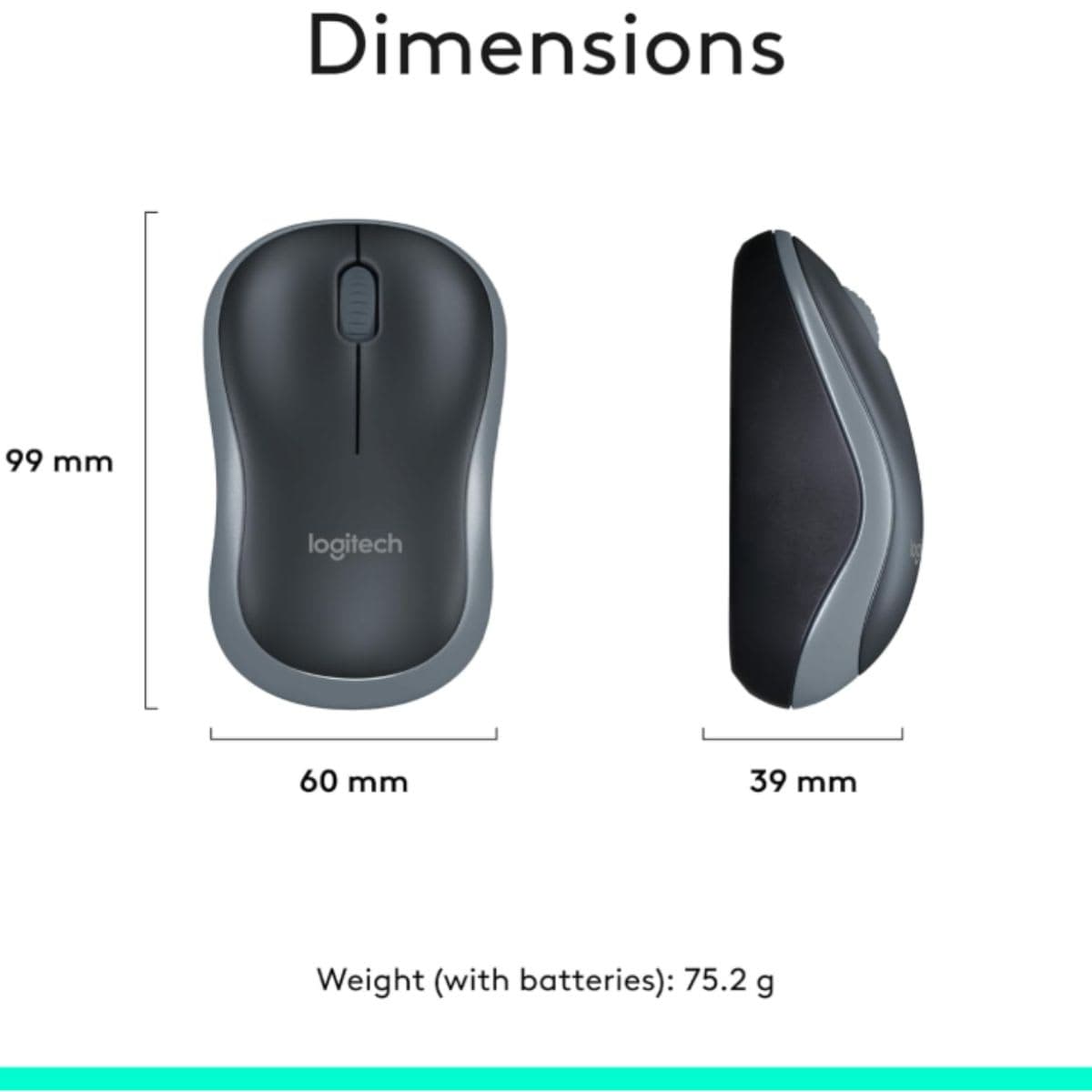 Logitech MK270 Wireless Keyboard and Mouse Combo for Windows, 2.4 GHz Wireless, Compact Mouse, 8 Multimedia and Shortcut Keys, 2-Year Battery Life, for PC, Laptop - Black thumbnail 7