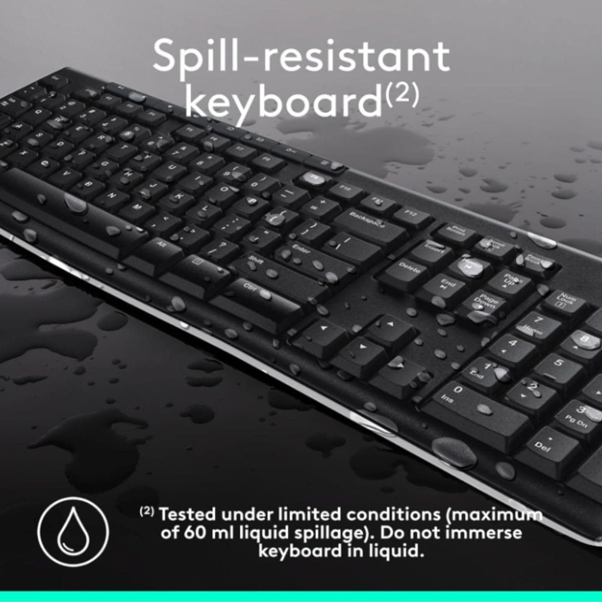 Logitech MK270 Wireless Keyboard and Mouse Combo for Windows, 2.4 GHz Wireless, Compact Mouse, 8 Multimedia and Shortcut Keys, 2-Year Battery Life, for PC, Laptop - Black thumbnail 8