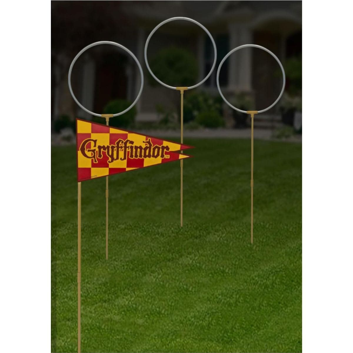 Quidditch Rings and Flags - Rubies One Size