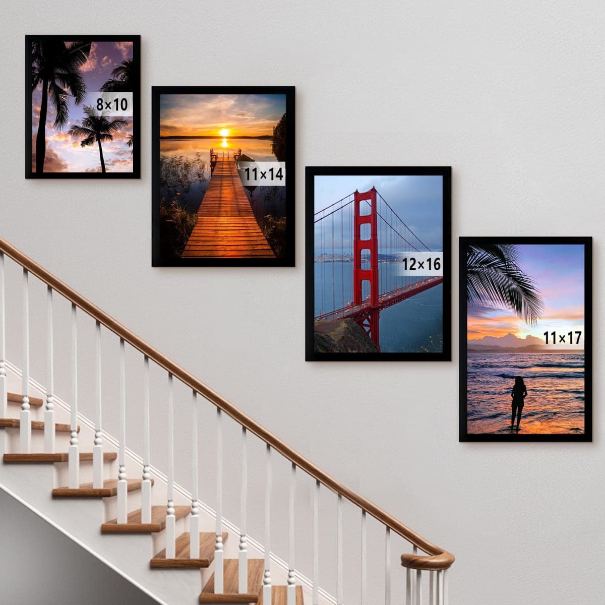 BESCRCL 12x16 Frame Wall Hanging Picture Frames, Black, 1 Pack thumbnail 4