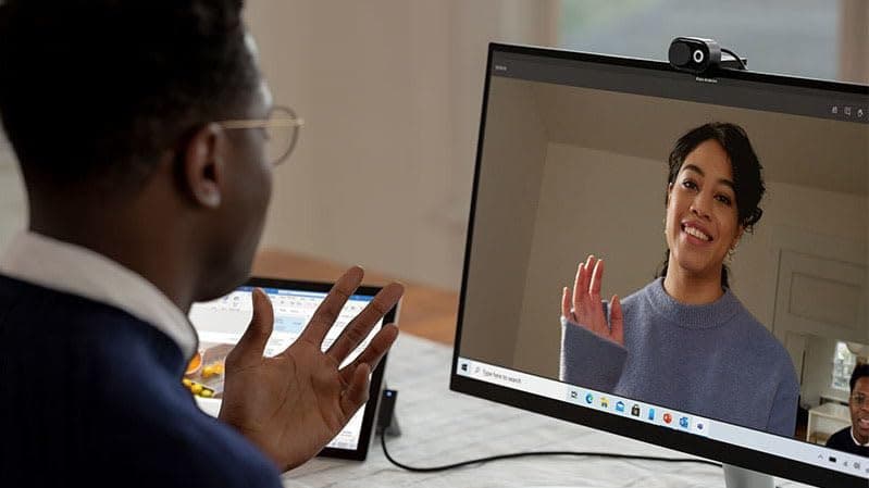 Microsoft Modern 1080p HD Webcam: Teams Certified, Integrated privacy shutter, Black thumbnail 2