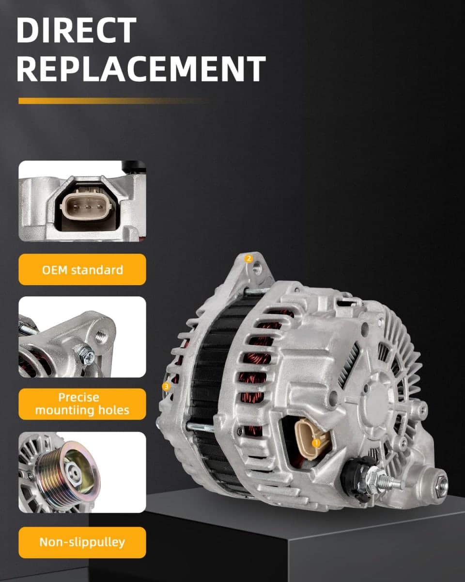 OCPTY Alternators Alternator 11340 2008-2012 for Infiniti for EX35,2013 for Infiniti for EX37,2009-2011 for Infiniti for FX35,2013 for Infiniti for FX37,2008-2013 for Infiniti for G37 thumbnail 2