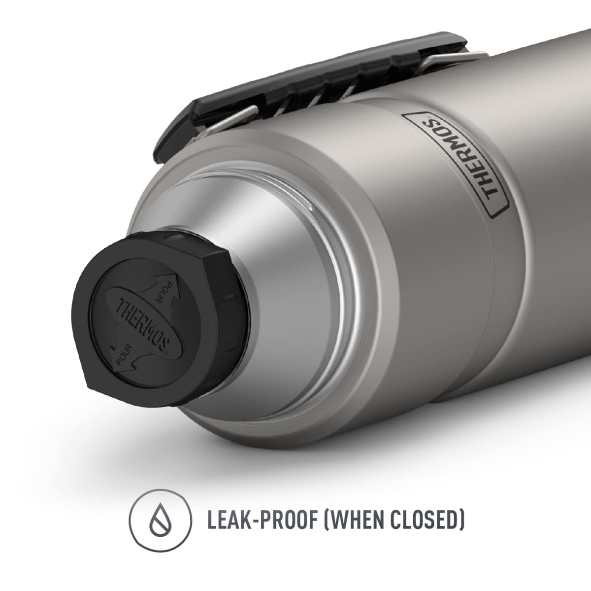 Thermos Stainless King 40 Ounce Beverage Bottle, Stainless Steel - For P... thumbnail 3