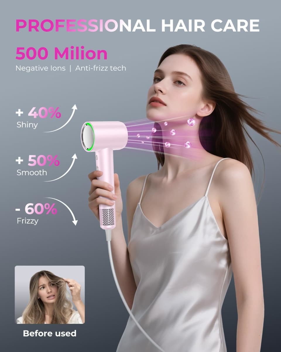 SHRATE Hair Dryer Pink - Salvage / As-Is | Repair/DIY thumbnail 3