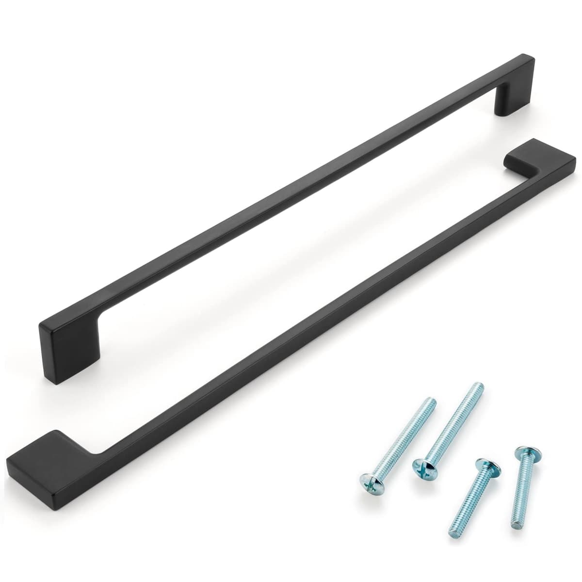 ASKANO Pack of 1, 11-5/16 Inch Hole Centers, Black Wide Foot Kitchen Cabinet Pull Handle ZP2205 | Solid Hardware for Drawer, Dresser, Bathroom, Vanity, Furniture Door, Cupboard, Bedroom, 11.3" thumbnail 2