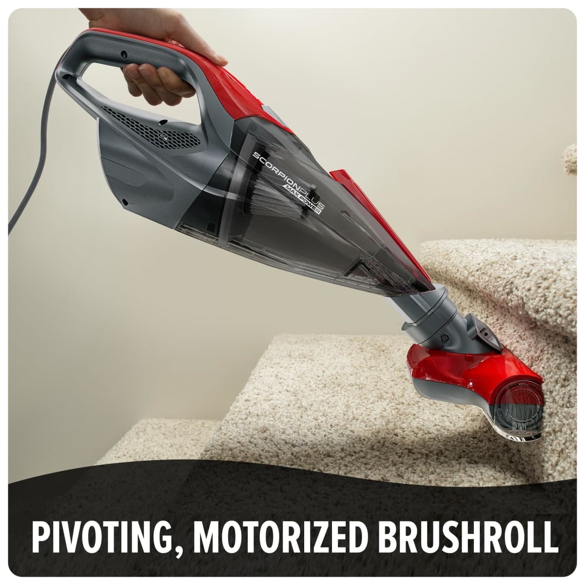 Dirt Devil Scorpion Plus Handheld Vacuum Cleaner, Red thumbnail 2