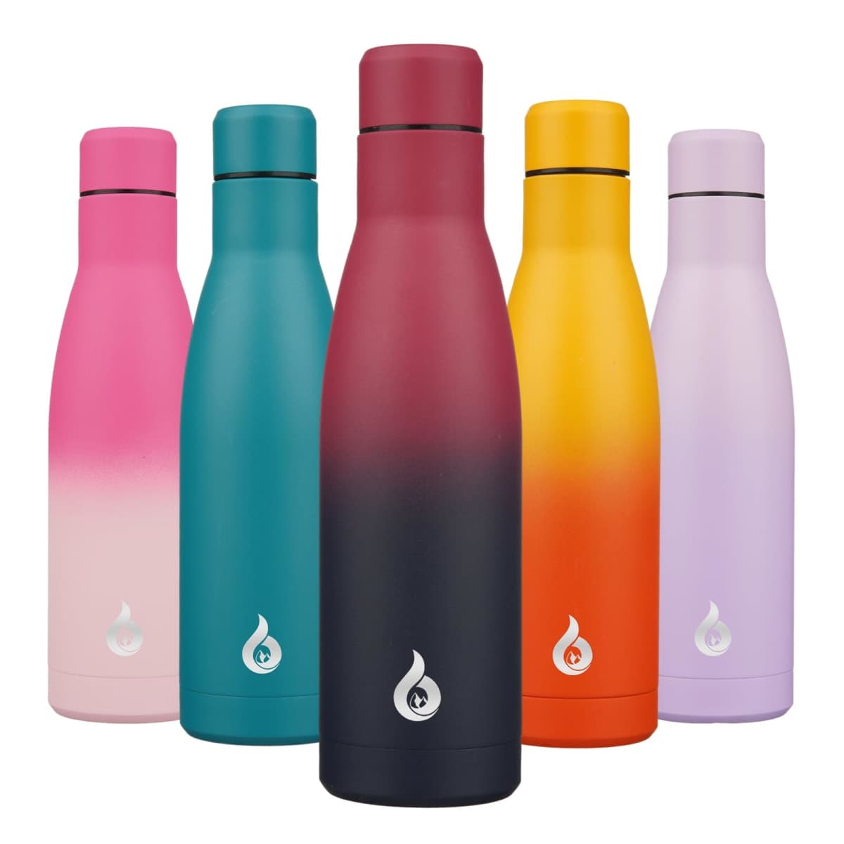 BJPKPK 17 oz Insulated Thermal Metal Water Bottle, Stainless Steel Flask