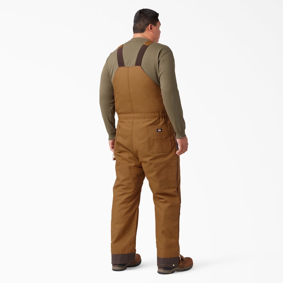 Dickies Mens Big-Tall Premium Insulated Duck Bib Overalls and Coveralls Workwear Apparel, Brown Duck, Medium Tall US thumbnail 5