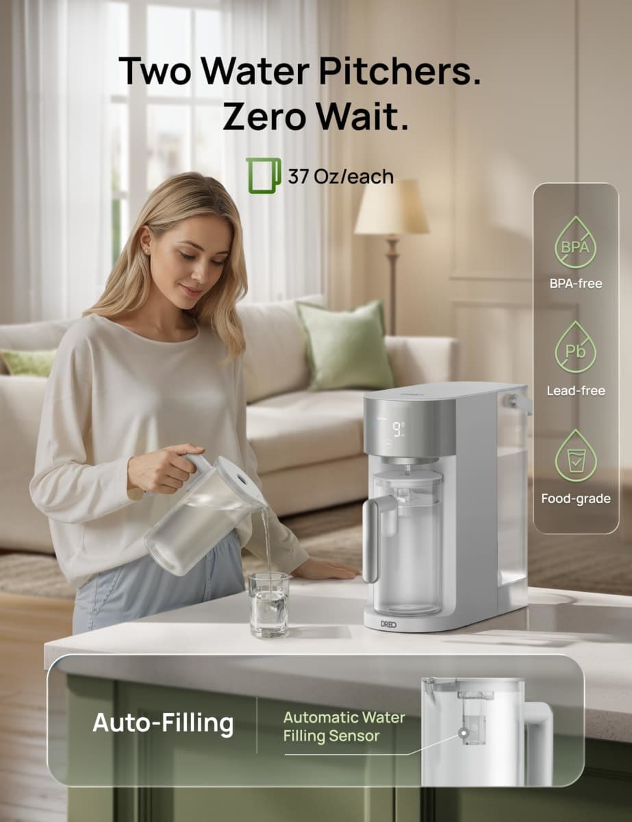 DREO Reverse Osmosis Water Filter Countertop System, RO Water Filter 113 5L thumbnail 5