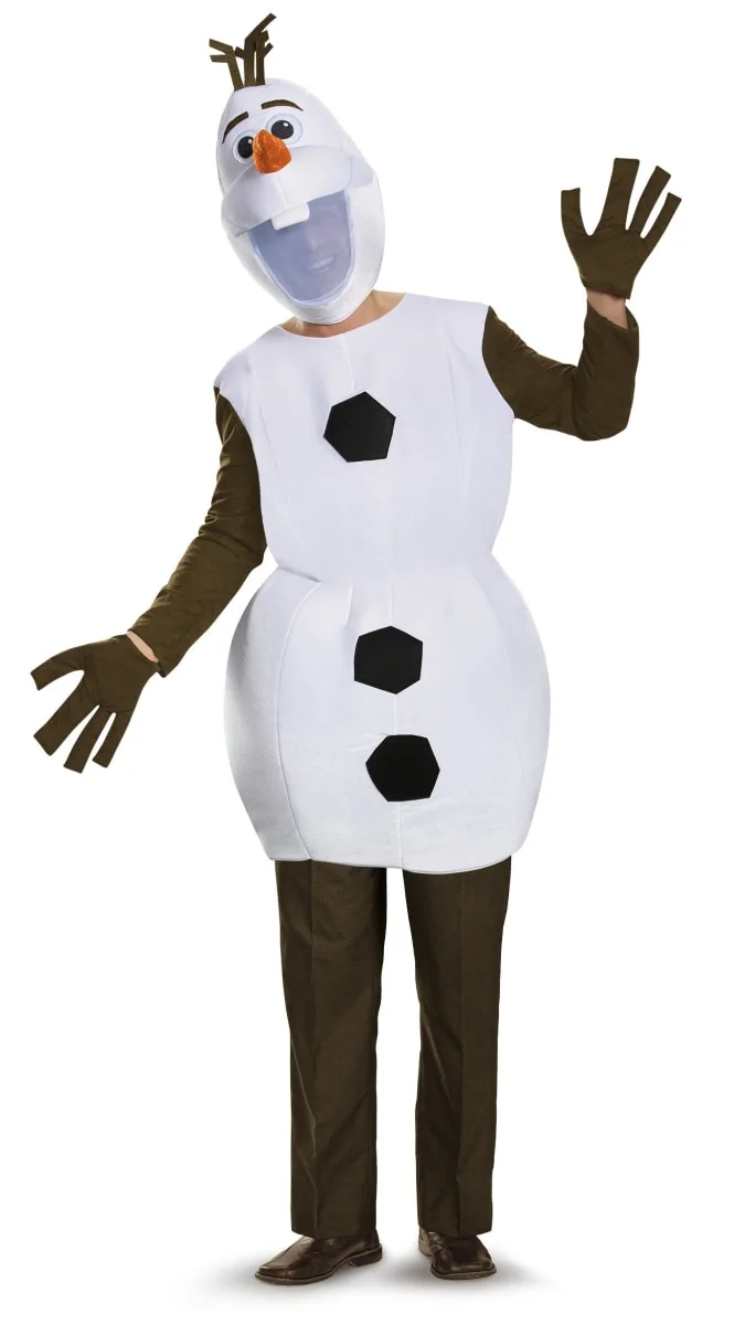 Disguise Men's Olaf Deluxe Adult, White, X-Large
