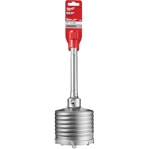 Milwaukee 48-20-5432 SDS-Max 1-Piece Core 4" x 11-3/8"